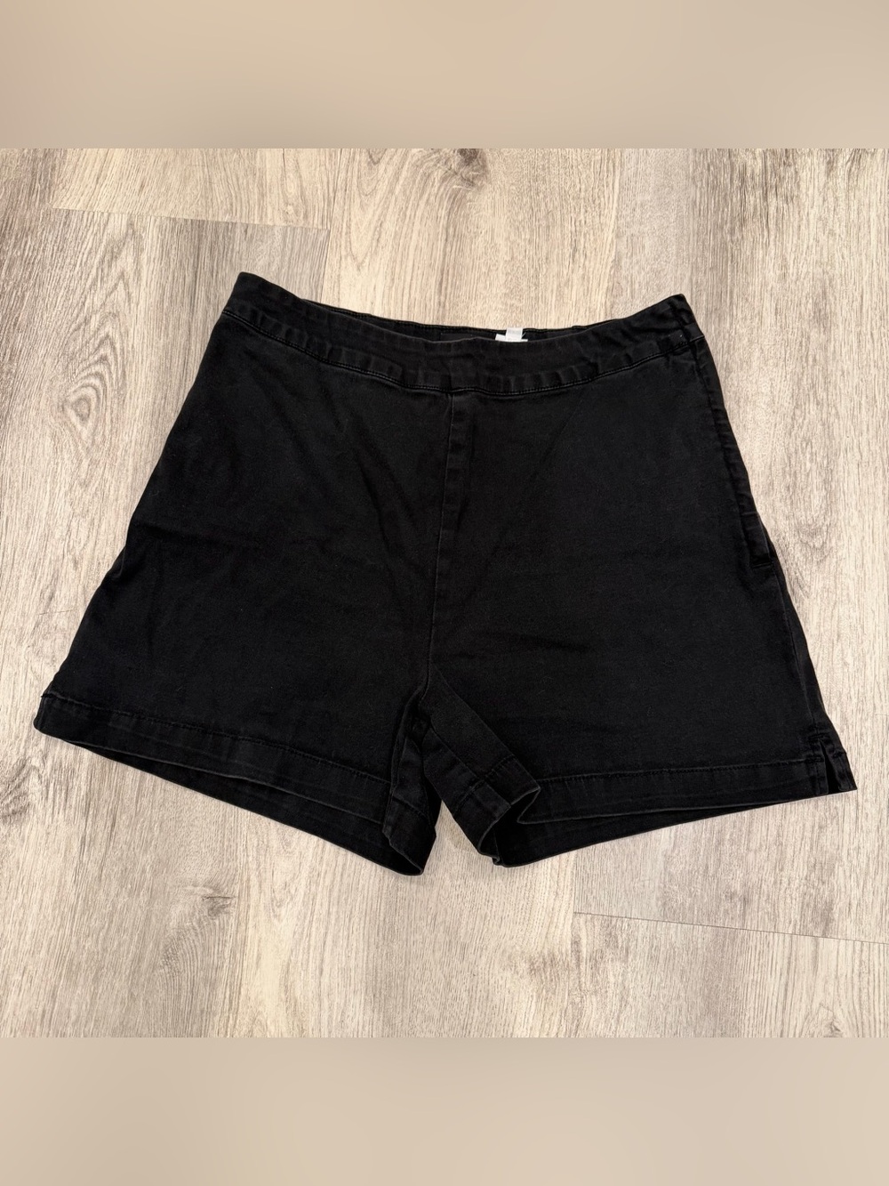 Shape Fix by Newport News Black High Rise Shaping‎ Shorts Size 12 Cotton